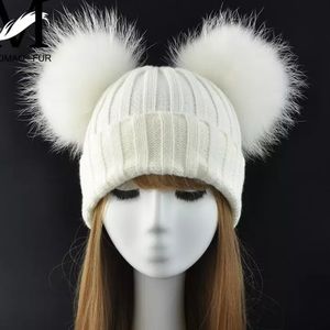 Back in Stock | Raccoon  Fur Beanie Hat